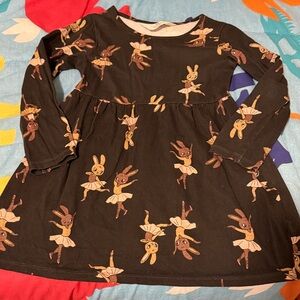 H&M Adorable Bunny Print Dress Size 5T/6